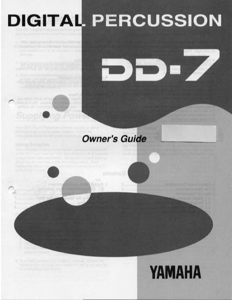 Yamaha DD-7 owner's guide