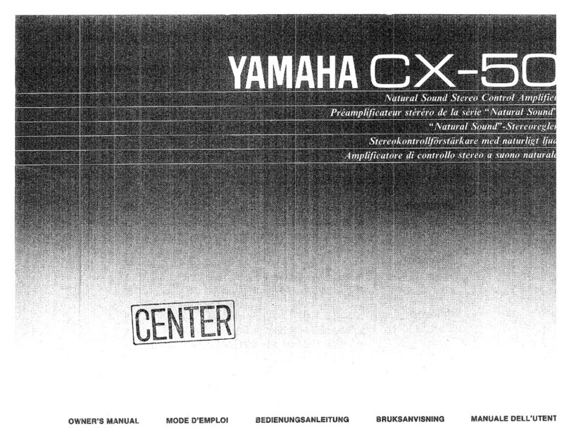 Yamaha CX-50 User manual