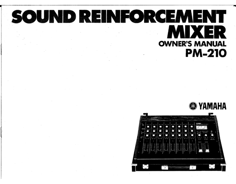 Yamaha PM-210 owner's manual