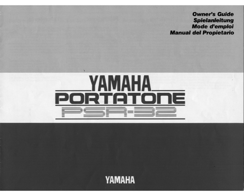 Yamaha PortaTone PSR-32 User manual