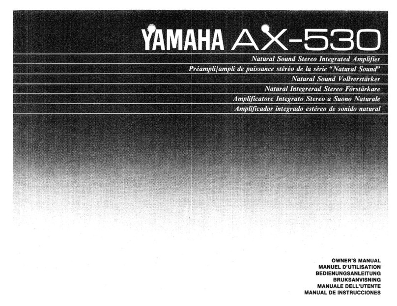Yamaha AX-530 owner's manual