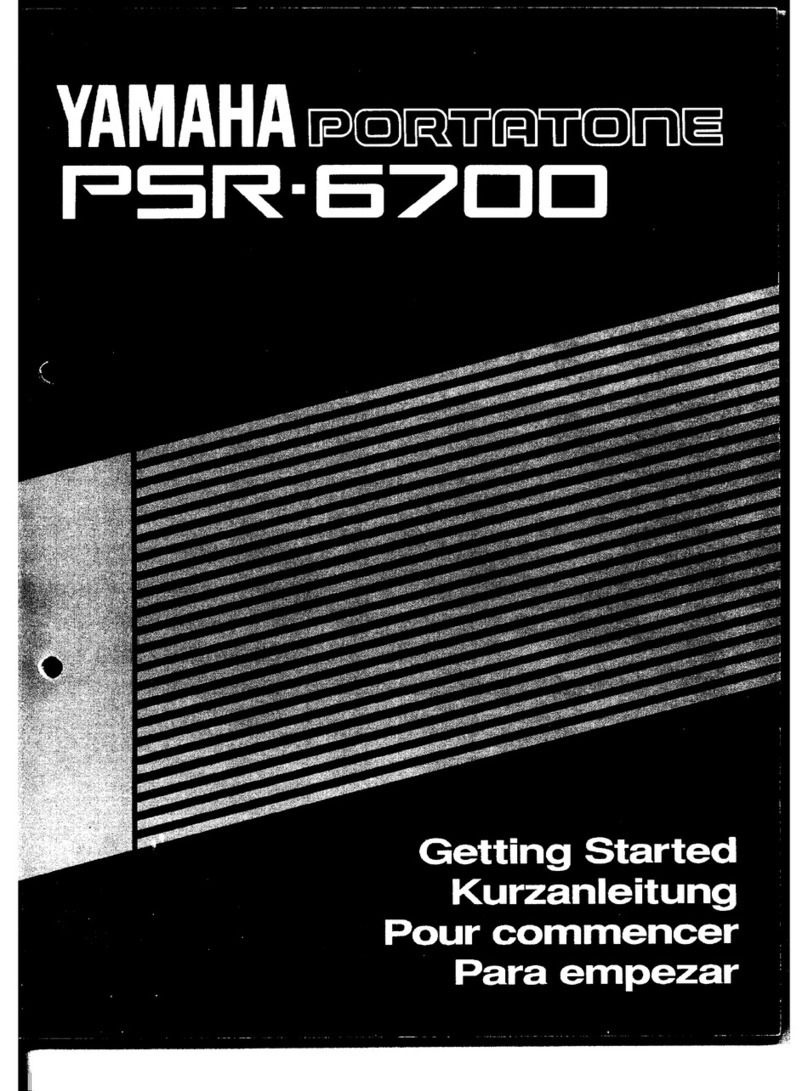 Yamaha PortaTone PSR-6700 Getting started guide