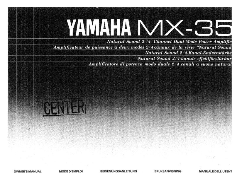 Yamaha MX-35 User manual Yamaha MX-35 User manual
