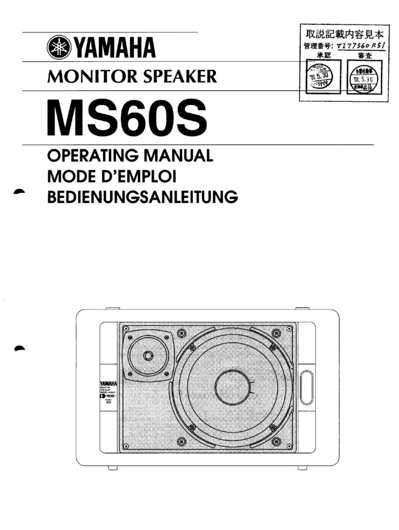 Yamaha MS60S User manual