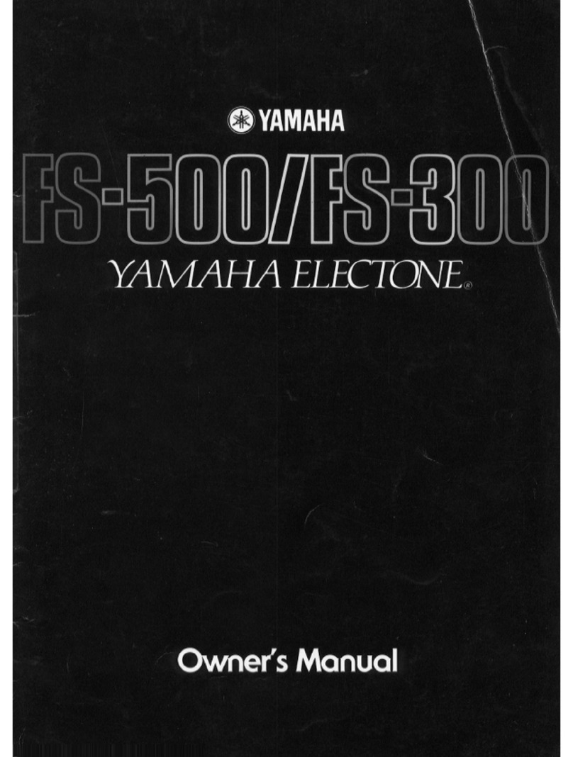 Yamaha Electone FS-500 User manual