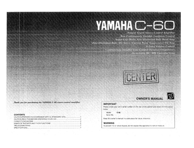 Yamaha Electone C-60 User manual Yamaha Electone C-60 User manual