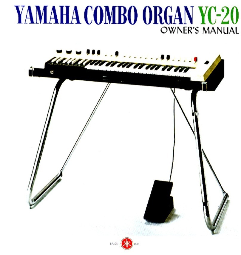 Yamaha YC-20 owner's manual