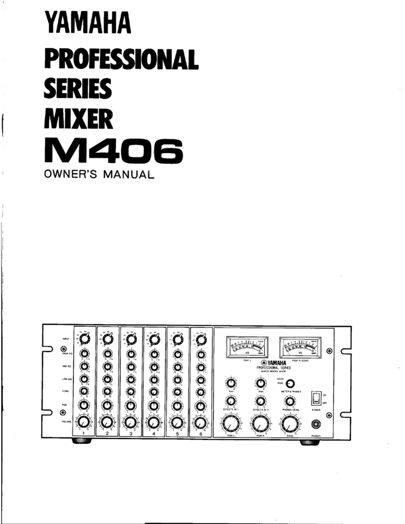Yamaha M406 owner's manual