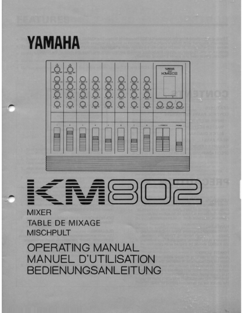 Yamaha KM802 User manual
