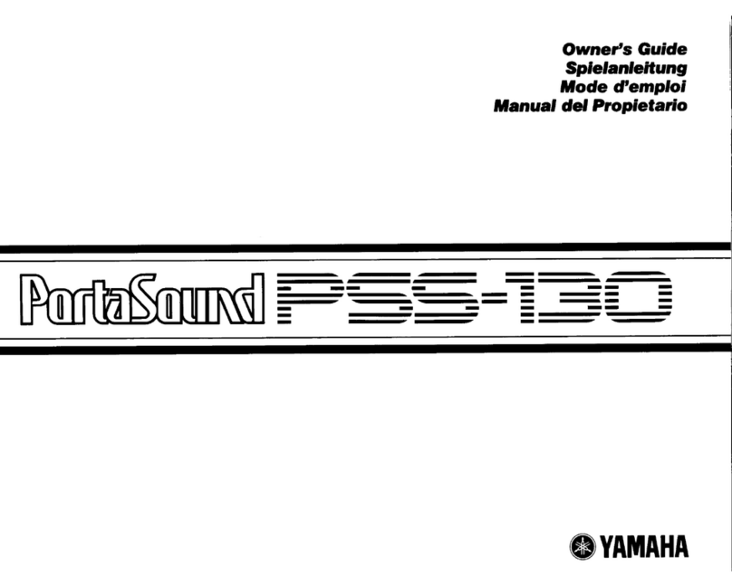 Yamaha PortaSound PSS-130 User manual Yamaha PortaSound PSS-130 User manual