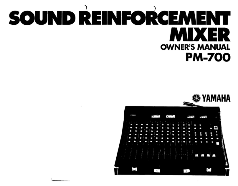 Yamaha PM-700 User manual Yamaha PM-700 User manual