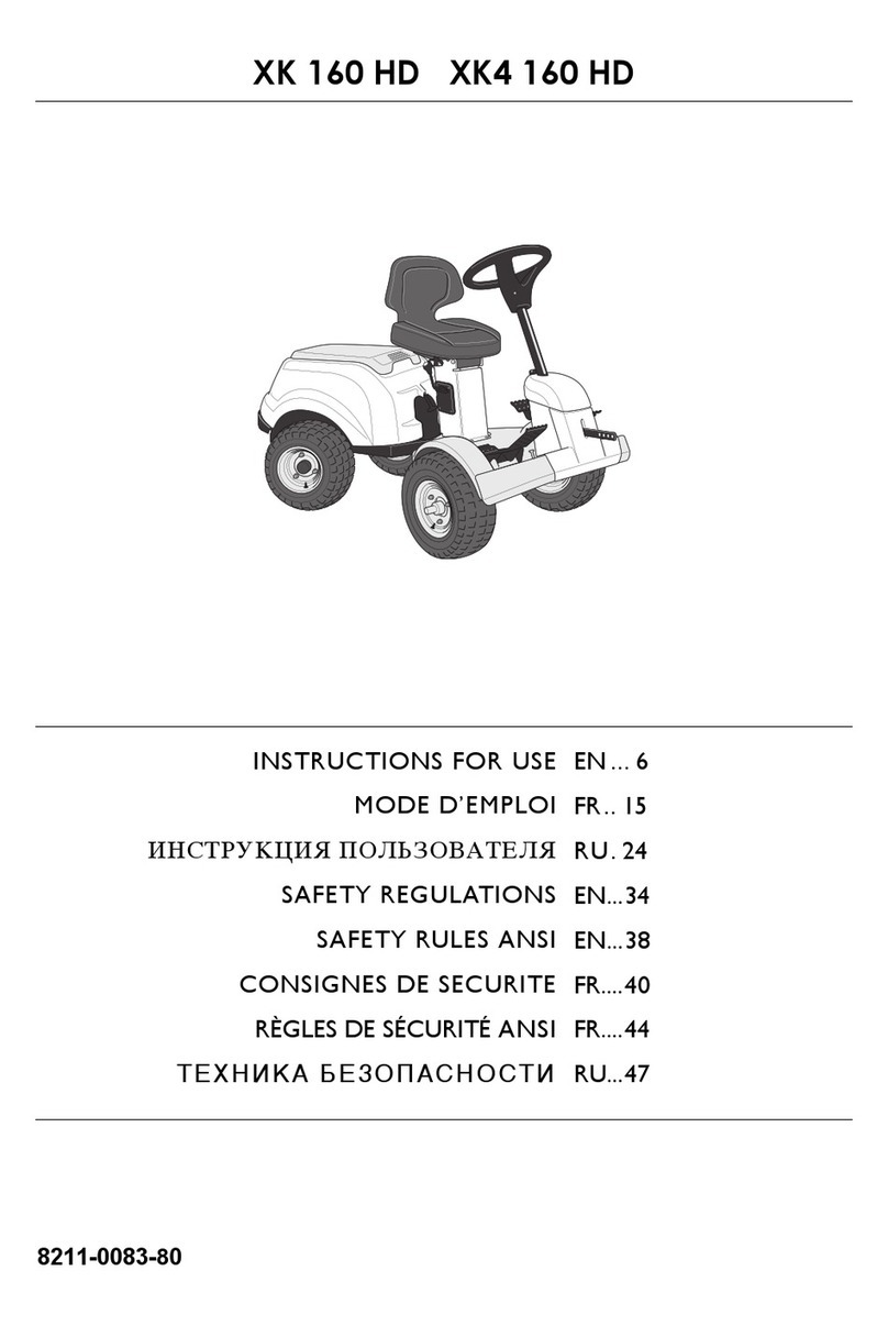 GGP Sweden XK 160 HD Instructions for use
