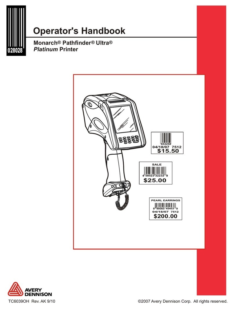 Avery Dennison Monarch Operator's handbook