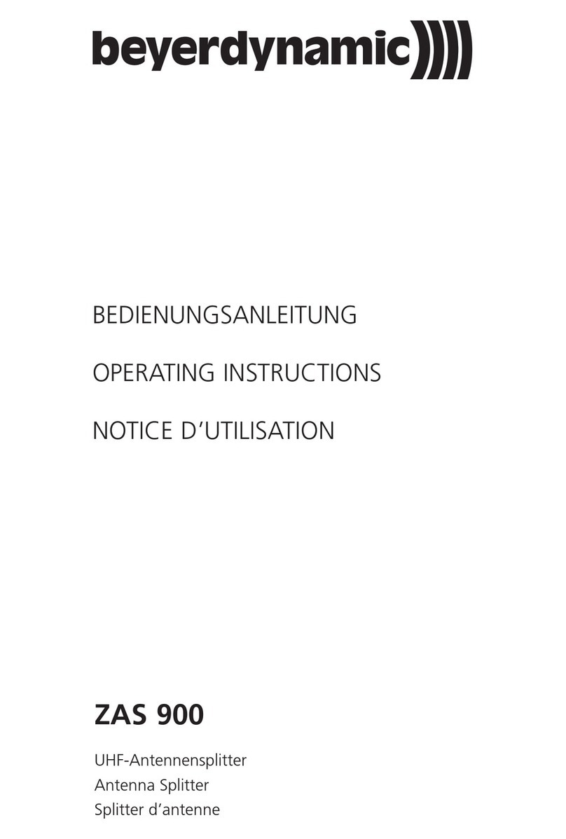 Beyerdynamic ZAS 900 operating instructions