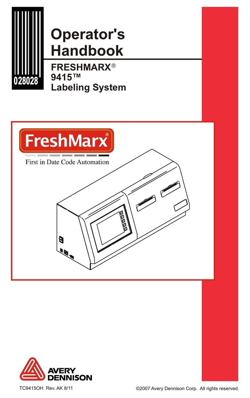 Avery Dennison FRESHMARX 9415 Operator's handbook