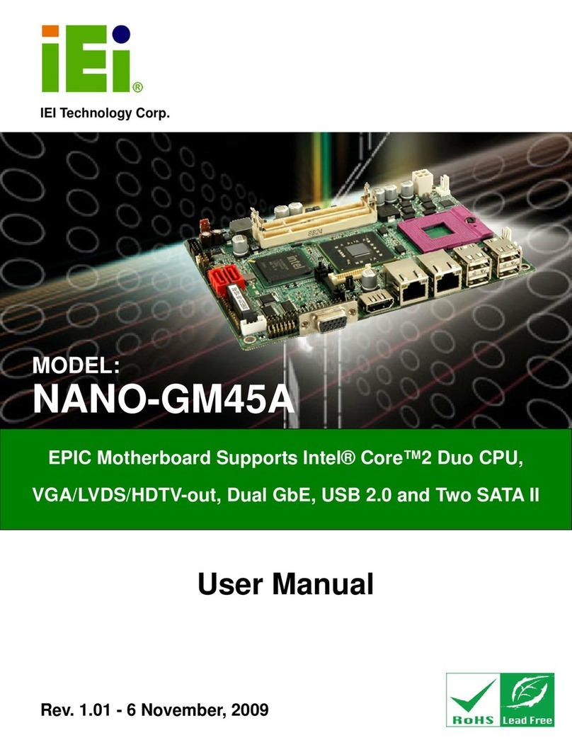 IEI Technology NANO-GM45A user manual