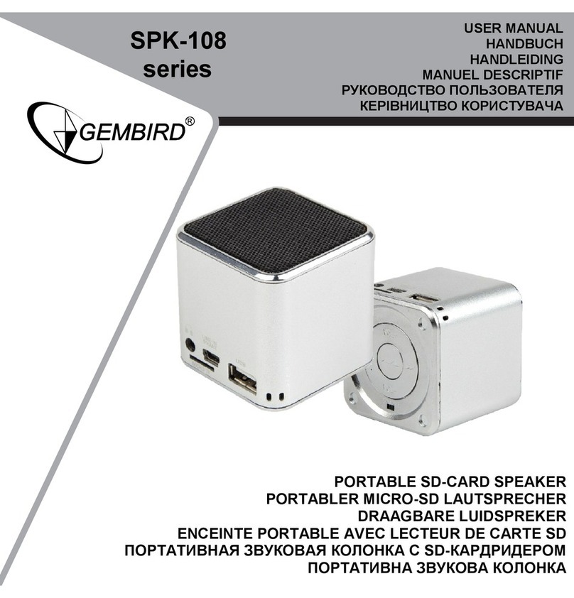 Gembird SPK-108 Series user manual