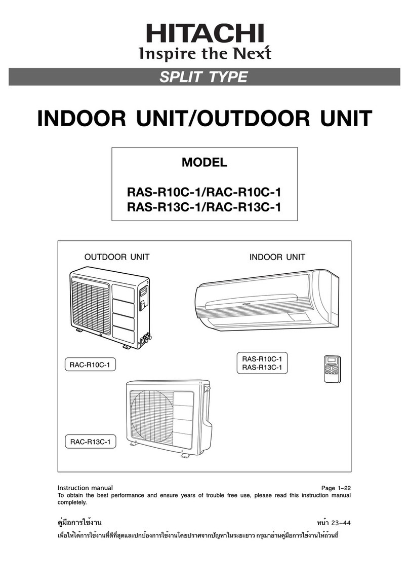 Hitachi RAS-R10C-1 User manual