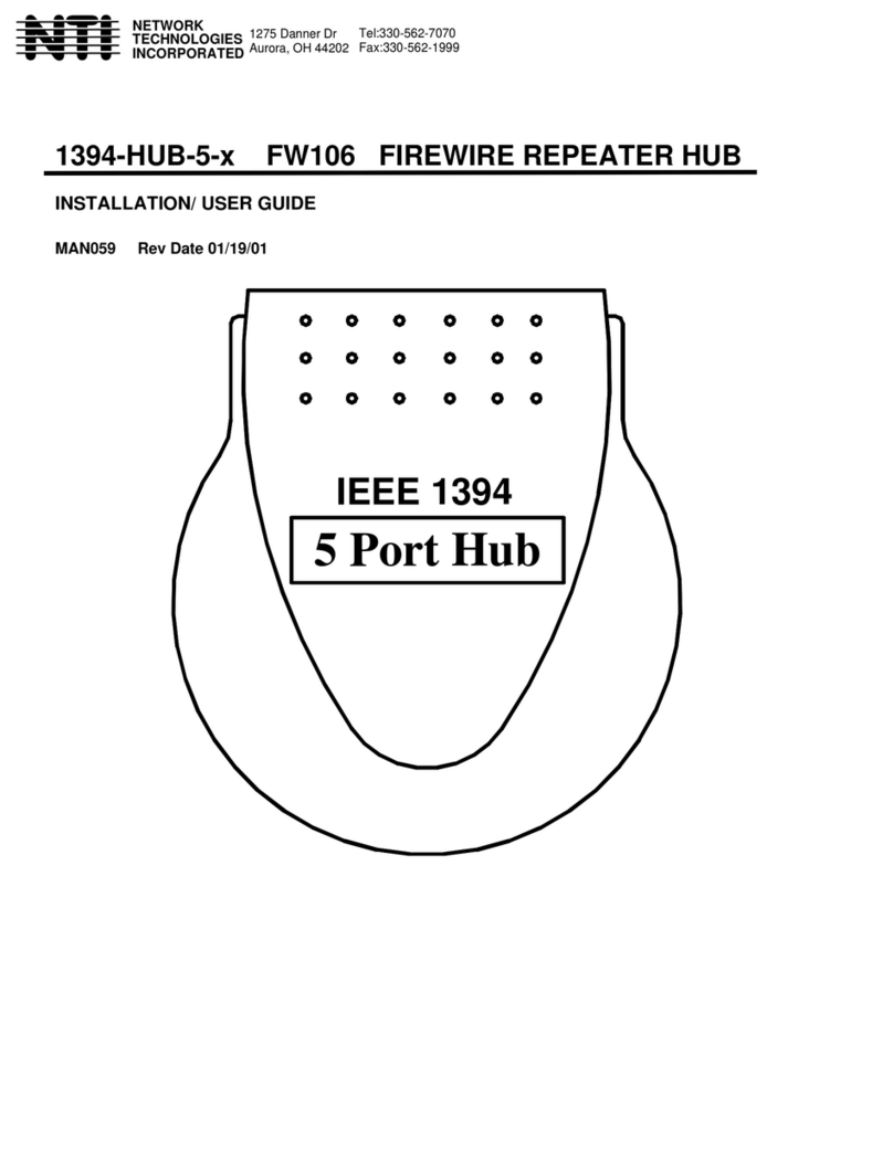 NTI 1394-HUB-5-x FW106 Operation manual