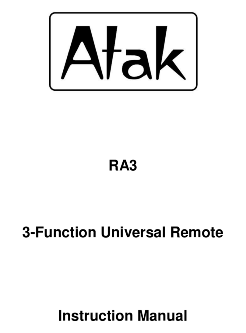 Atak RA3 instruction manual