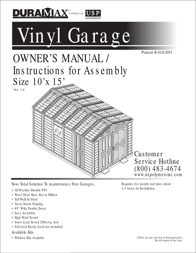 Dura-Max Vinyl Owner's manual/ instructions for assembly