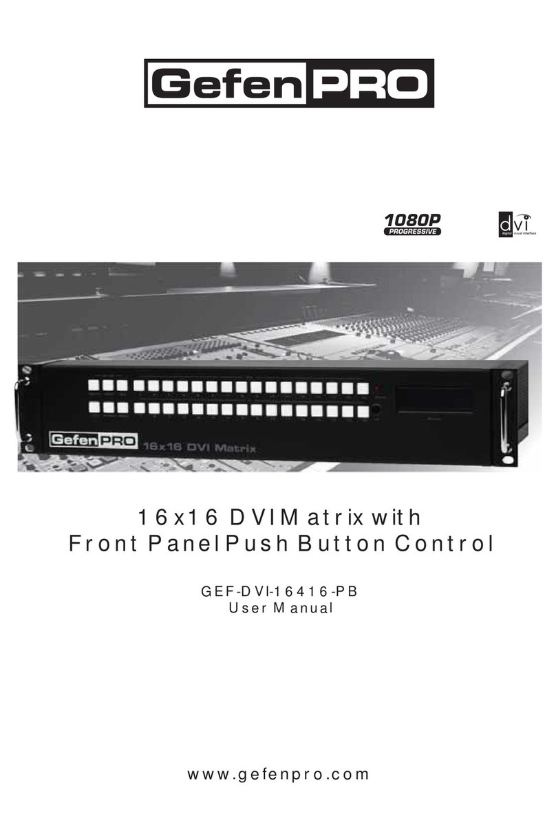 Gefen Pro GEF-DVI-16416-PB user manual