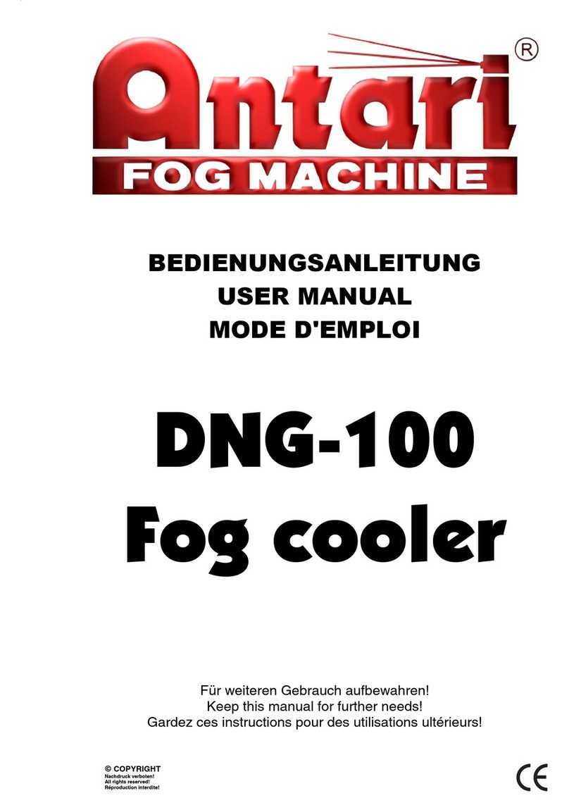 Antari Fog cooler DNG-100 user manual
