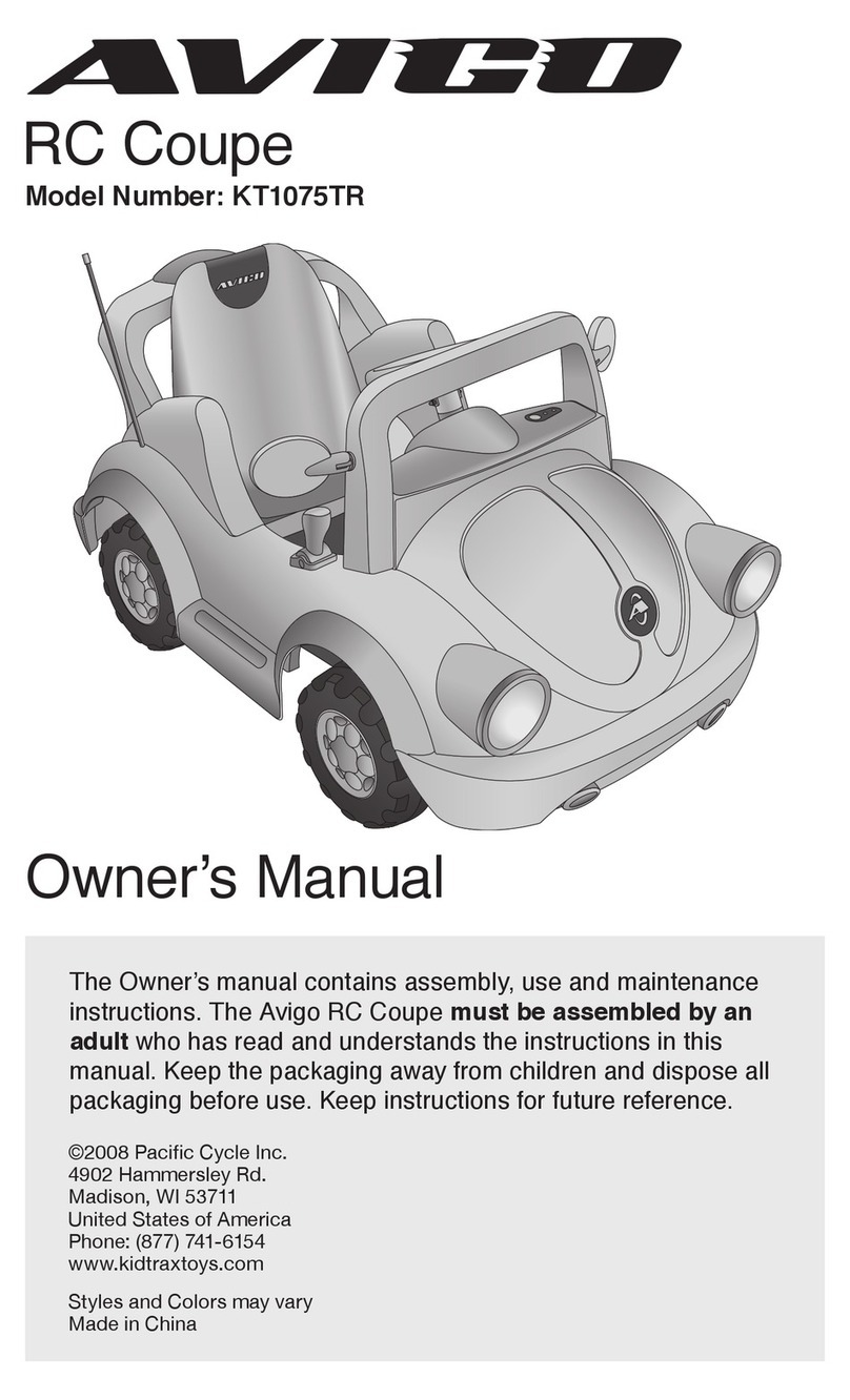 Avigo RC Coupe KT1075TR owner's manual Avigo RC Coupe KT1075TR owner's manual