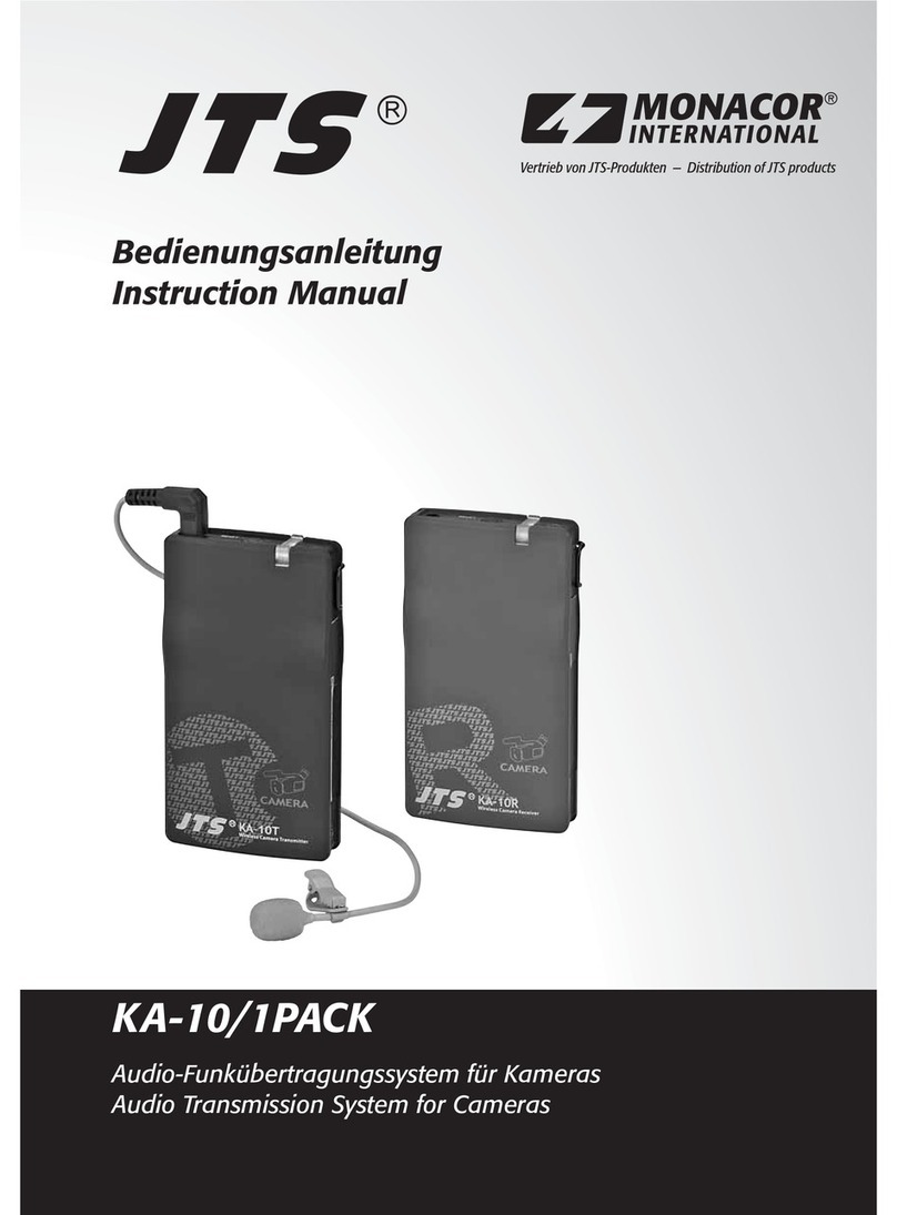 Monacor JTS KA-10/1PACK User manual