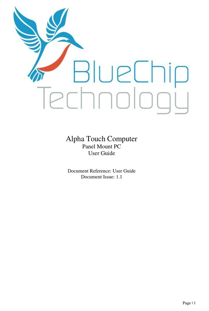 BlueChip Alpha Touch Computer User manual