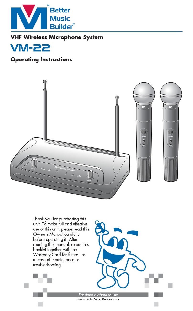 Better Music Builder VM-22 User manual