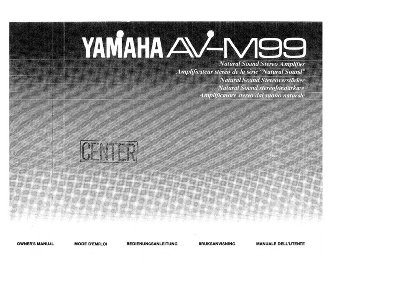 Yamaha AV-M99 User manual