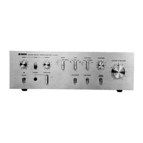 Yamaha CA-600 User manual Yamaha CA-600 User manual
