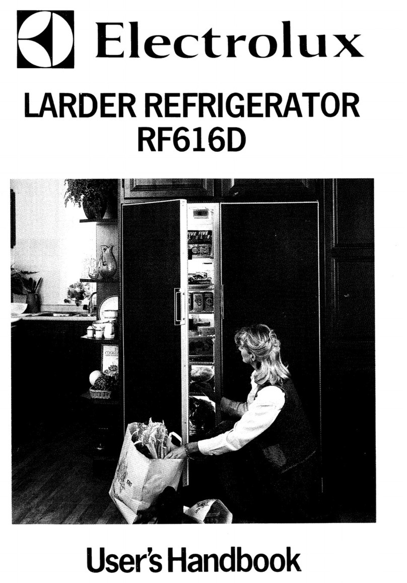 Electrolux RF616D Instruction Manual