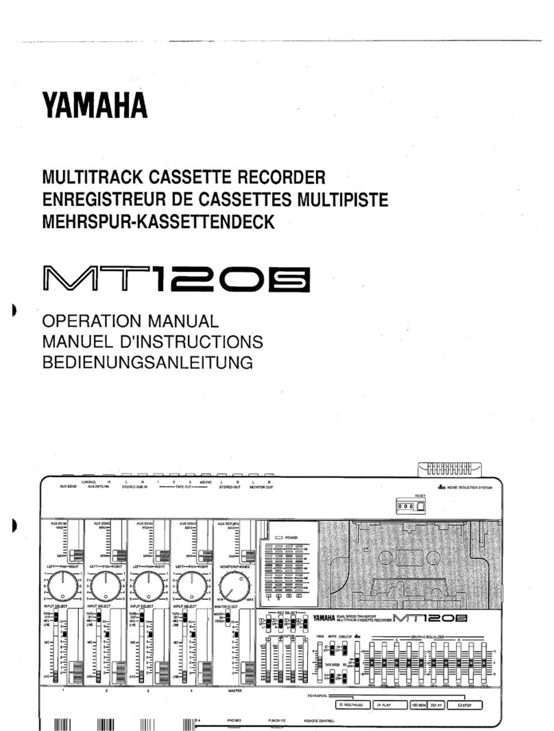 Yamaha MT120S Operation manual