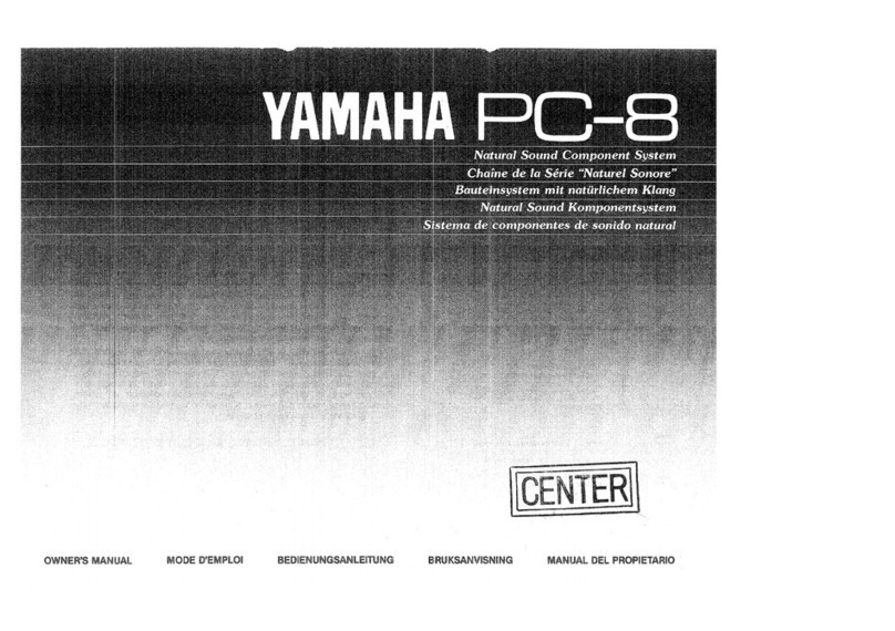 Yamaha PC-8 owner's manual