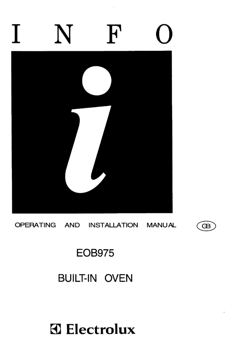 Electrolux EOB975 Operation and installation manual
