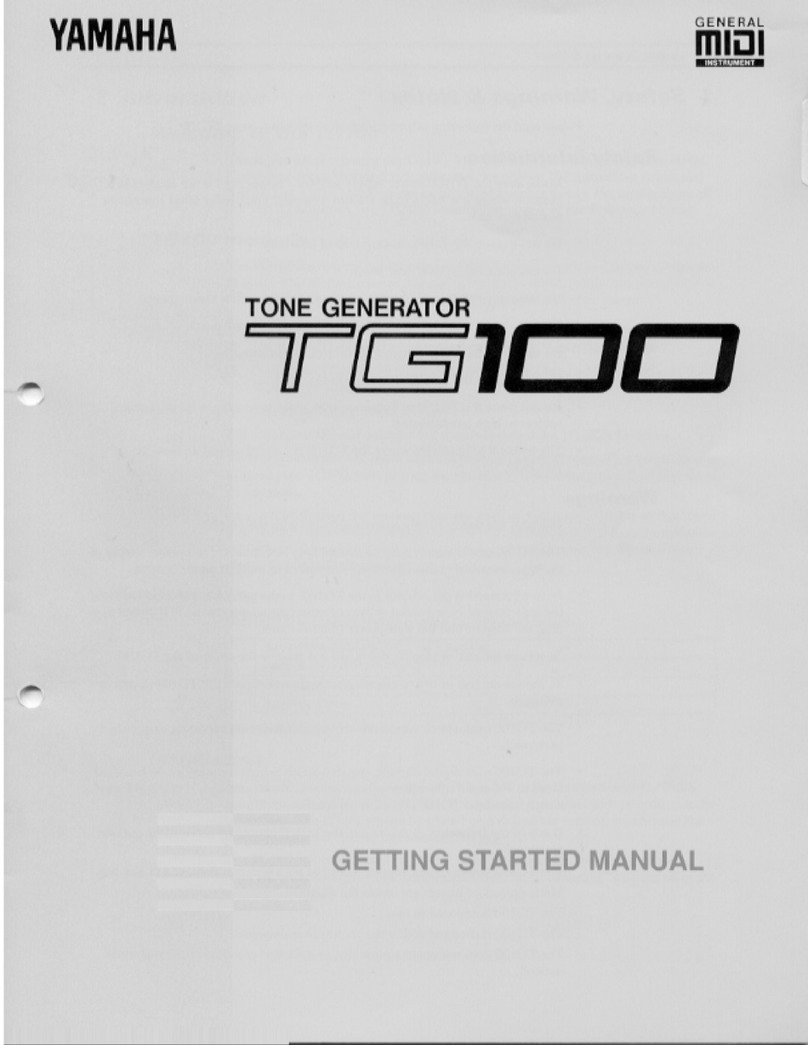 Yamaha TG100 Parts list manual