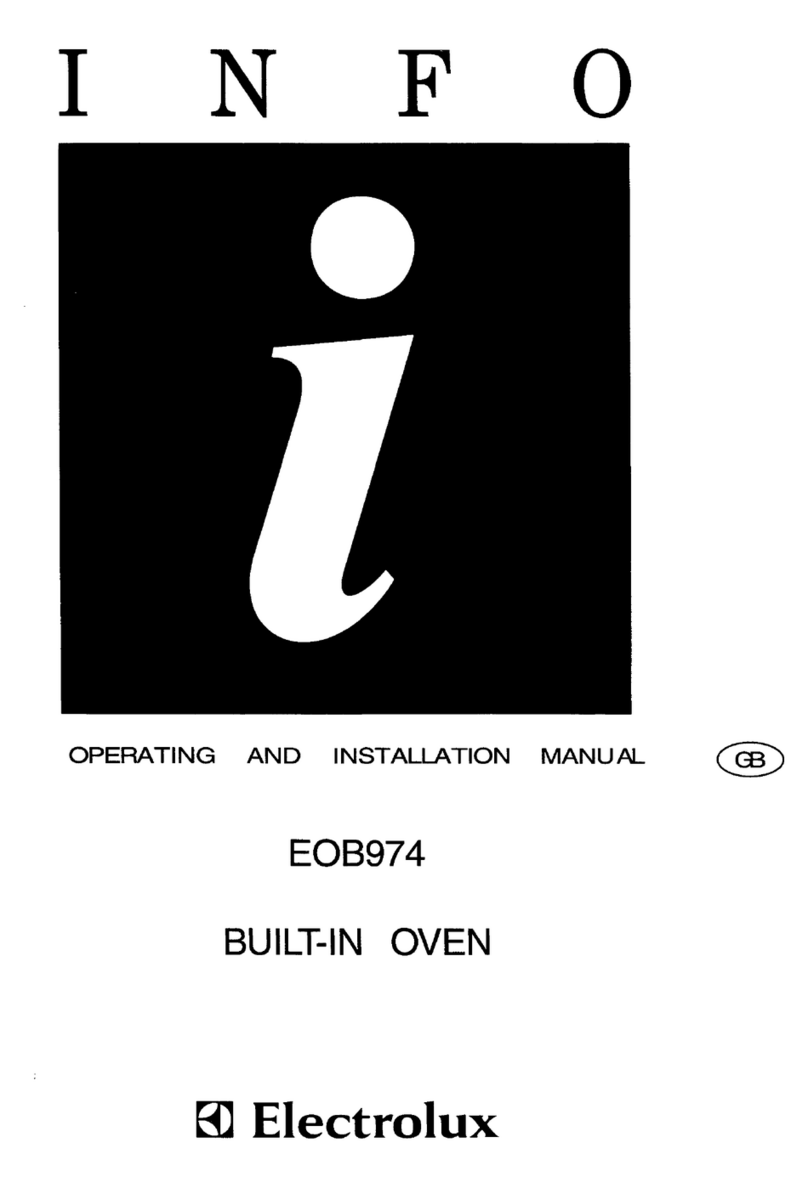 Electrolux EOB974 OPERATING AND INSTALLATION Manual Electrolux EOB974 OPERATING AND INSTALLATION Manual