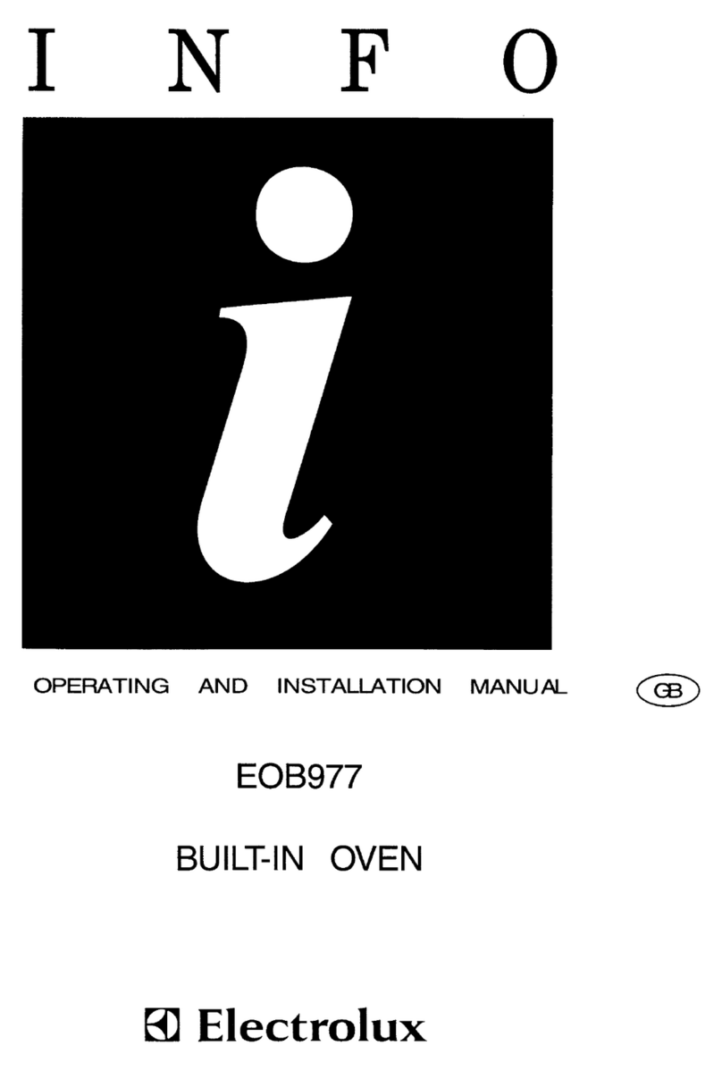 Electrolux EOB907 Specification sheet