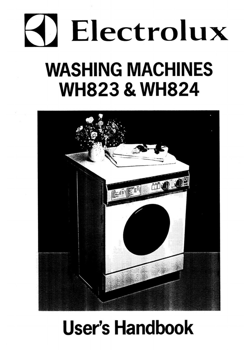 Electrolux WH823 Instruction Manual