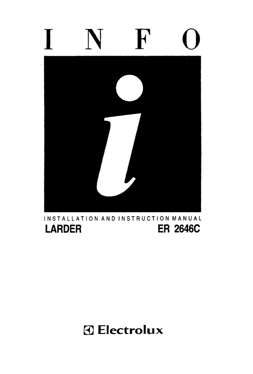 Electrolux ER 2646C Installation and instruction manual