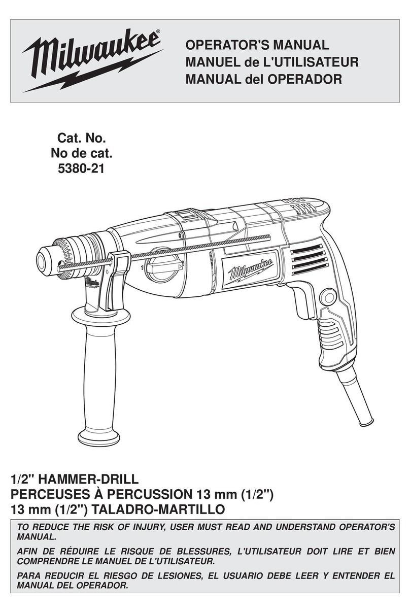Milwaukee 5380-21 Operator's manual