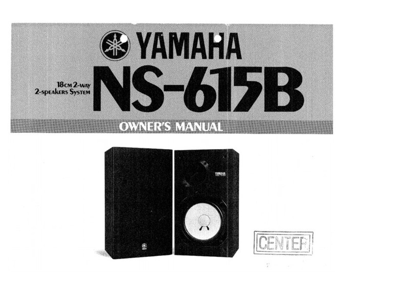 Yamaha NS-615B User manual Yamaha NS-615B User manual
