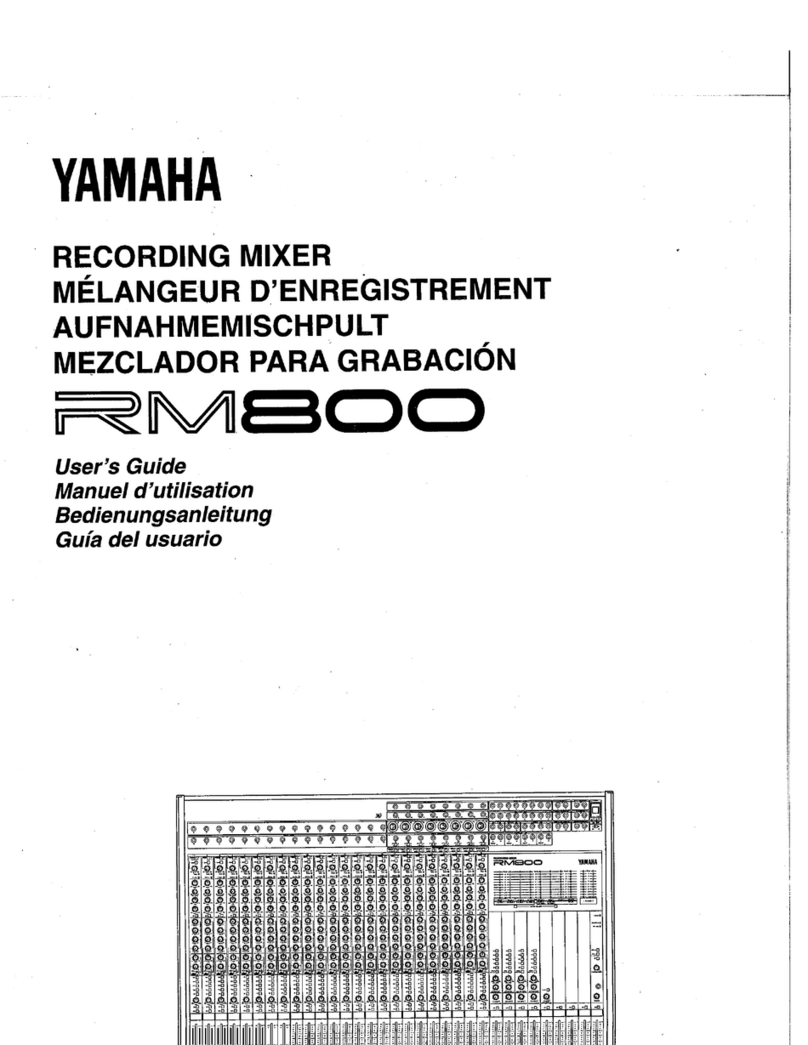 Yamaha RM800 User manual