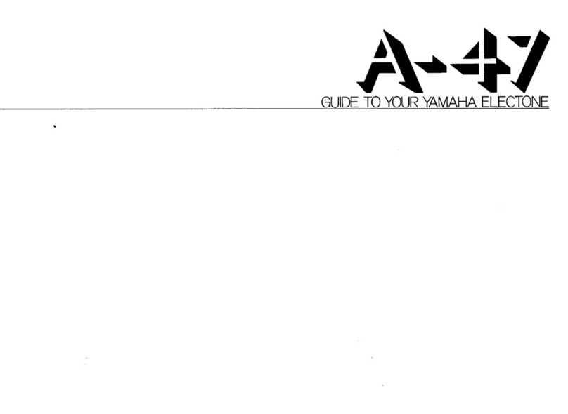 Yamaha Electone A-47 User manual