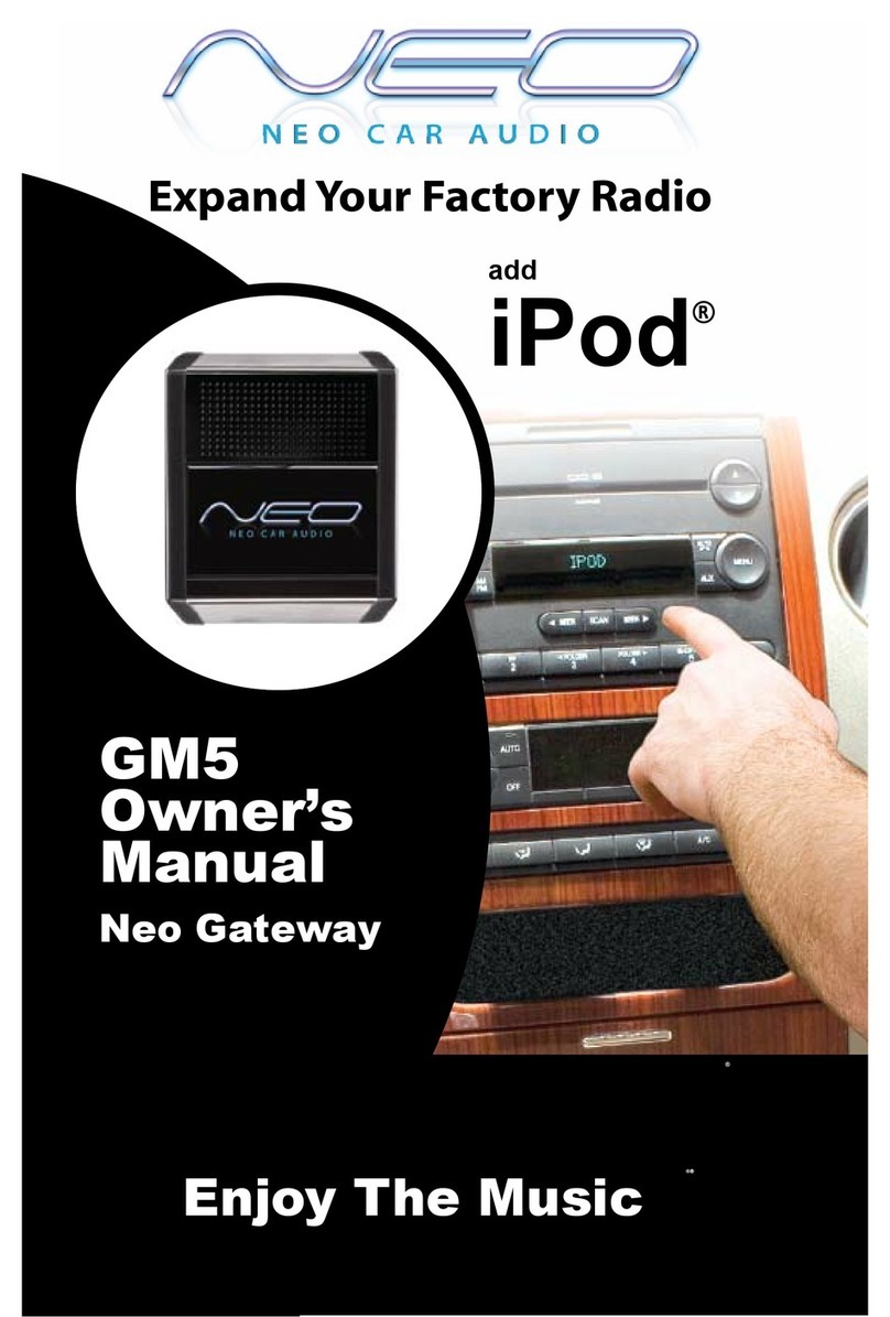Neo Car Audio GM5 owner's manual