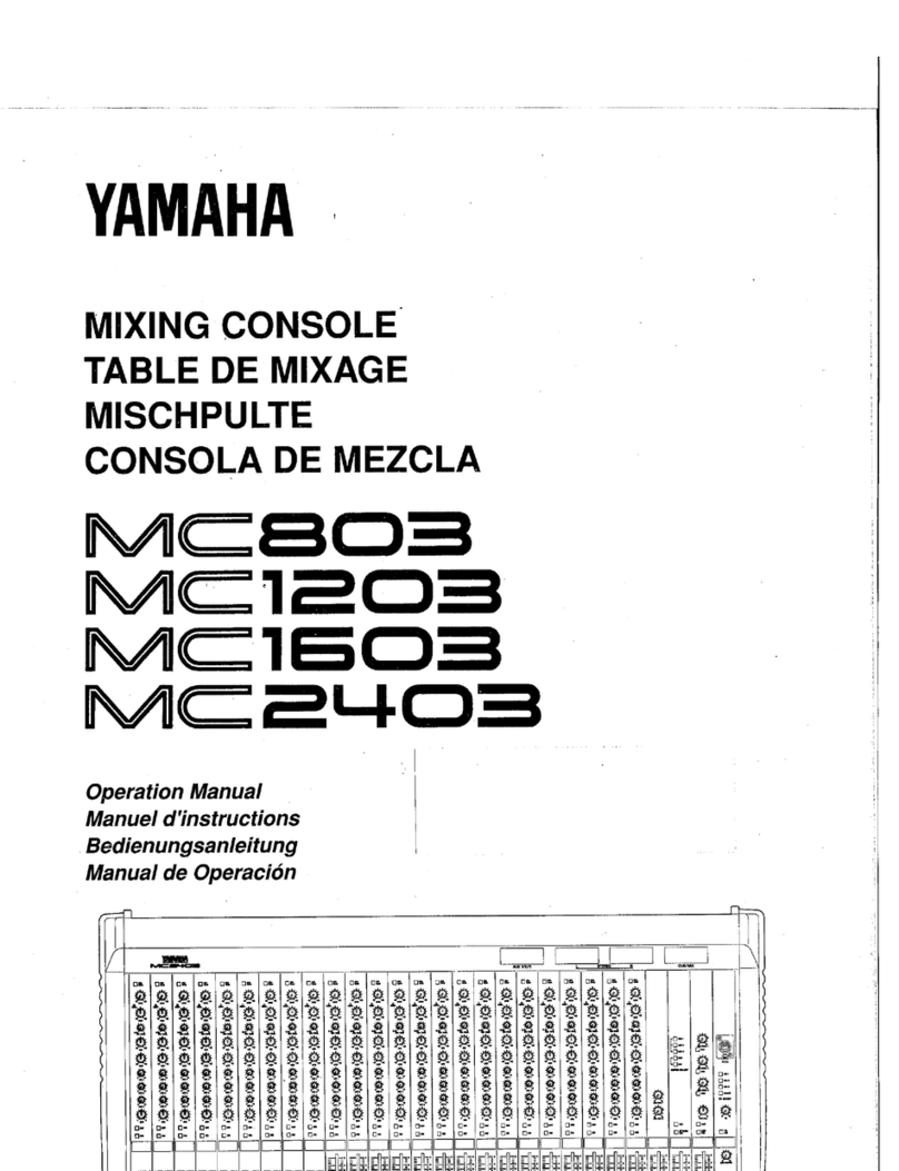 Yamaha MC803 Operation manual