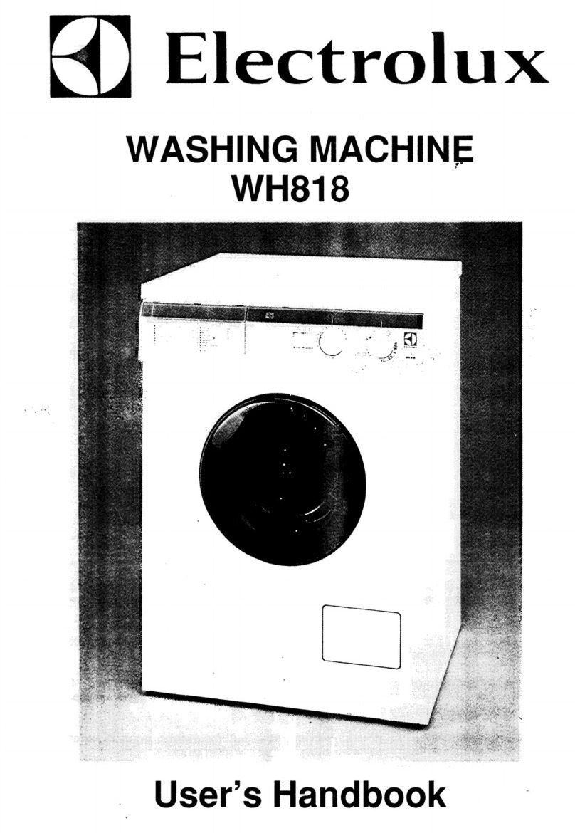 Electrolux WH818 Instruction Manual