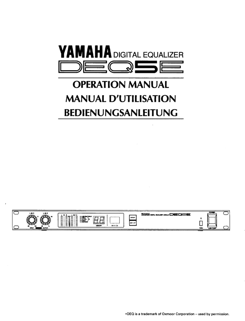 Yamaha DEQ5E User manual